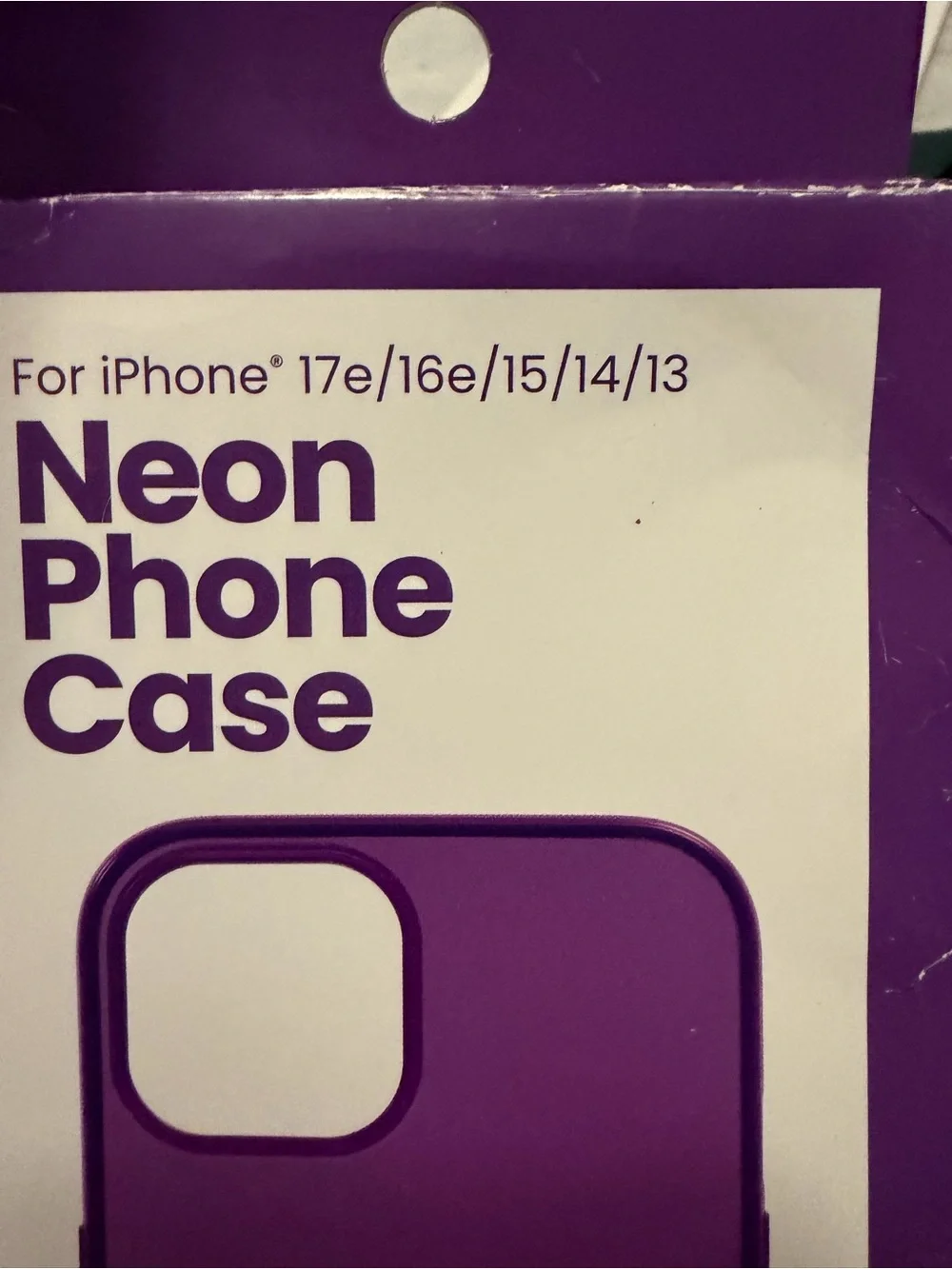 Neon Phone Case for iPhone - Purple for IPhone 17, 16, 15, 14 & 13 New